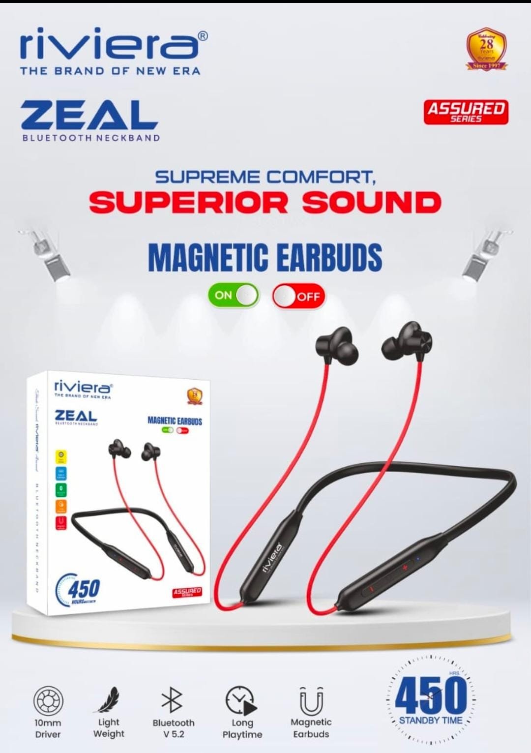 Riviera Zeal  Bluetooth Neckband