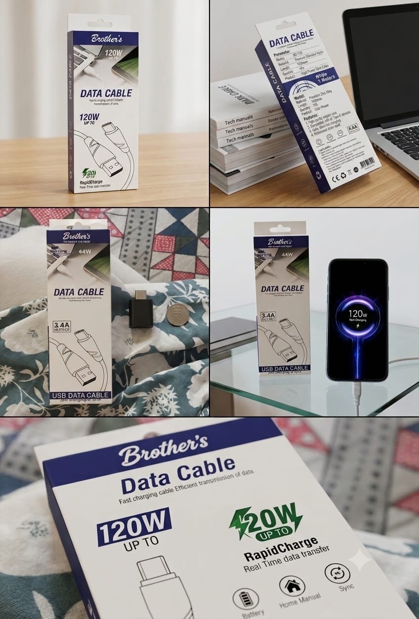 Brother's 120W Data Cable