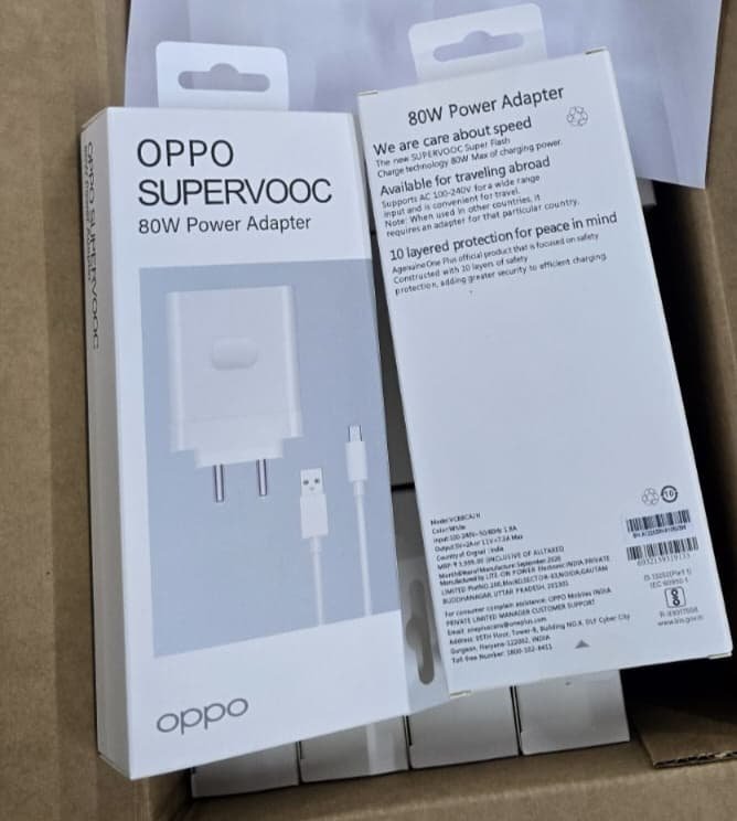 Oppo SuperVooc 80w Charger