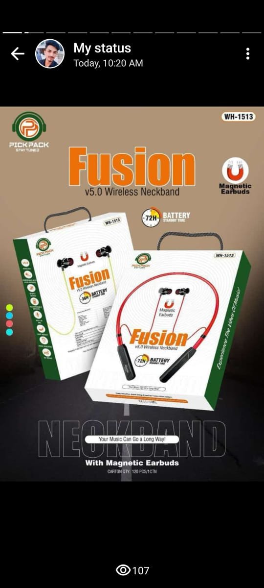 Fusion v5.0 wireless neckband